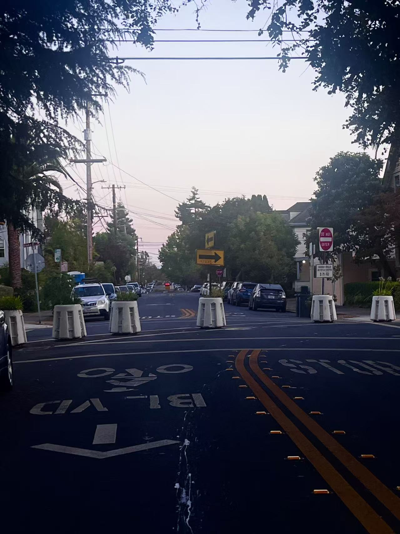 Zoomed-in distant view (compressed perspective)