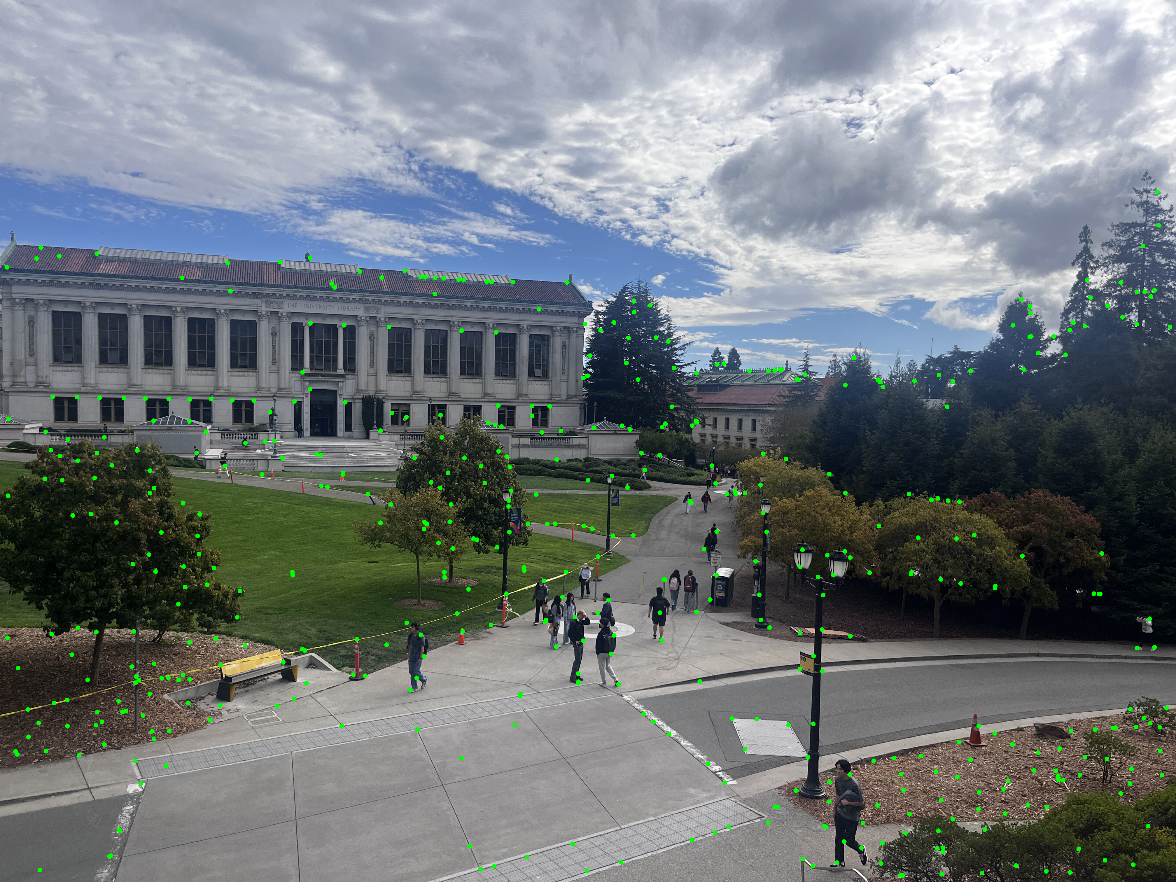 Harris corners with ANMS