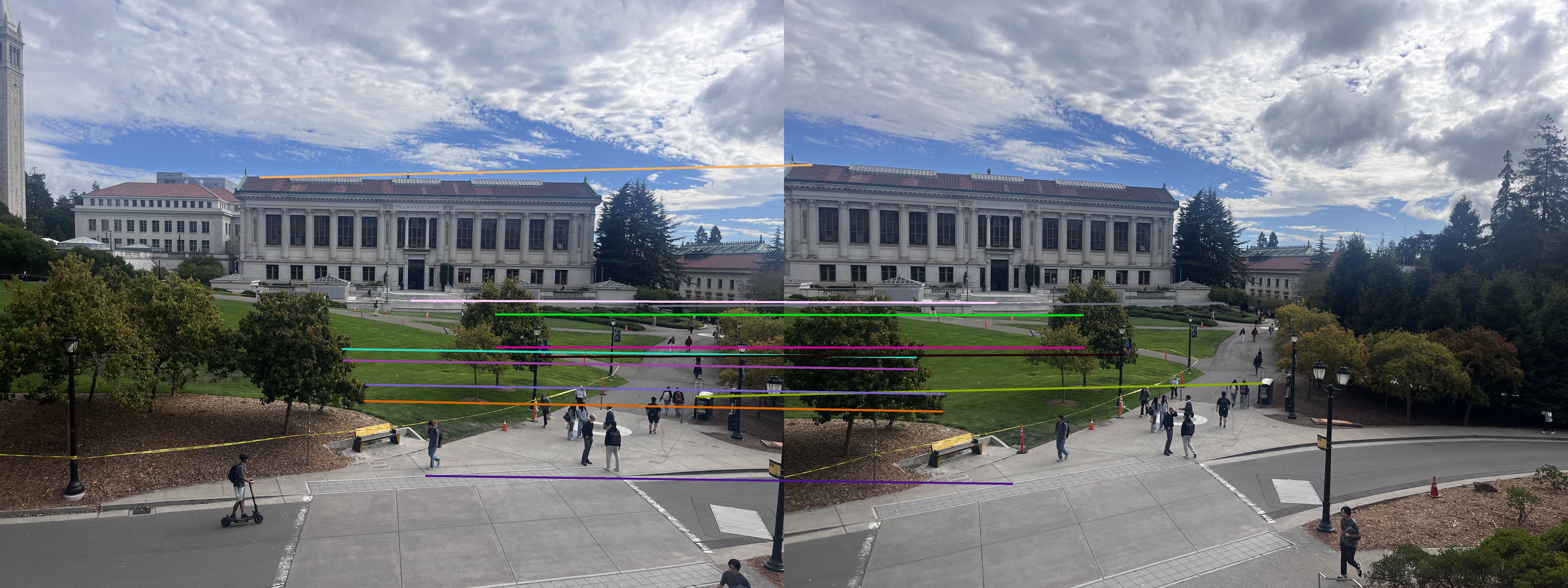 Side-by-side matches